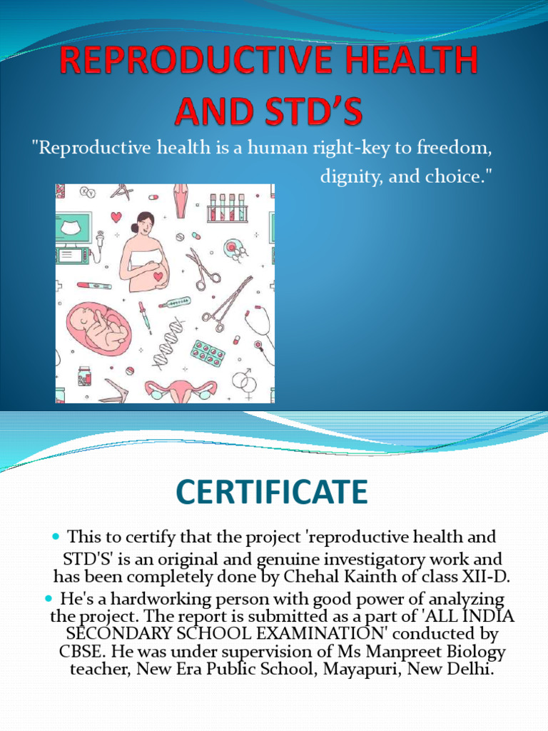 Reproductive Health Awareness Project | PDF | Sexually Transmitted ...