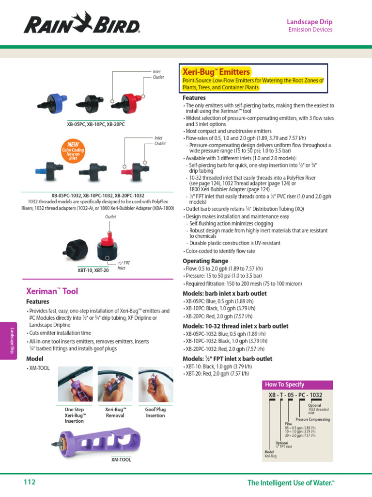 XB-10PC: Xeri-Bug™ Emitter Overview | PDF