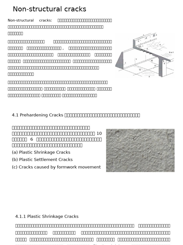 Non Structural Cracks | PDF