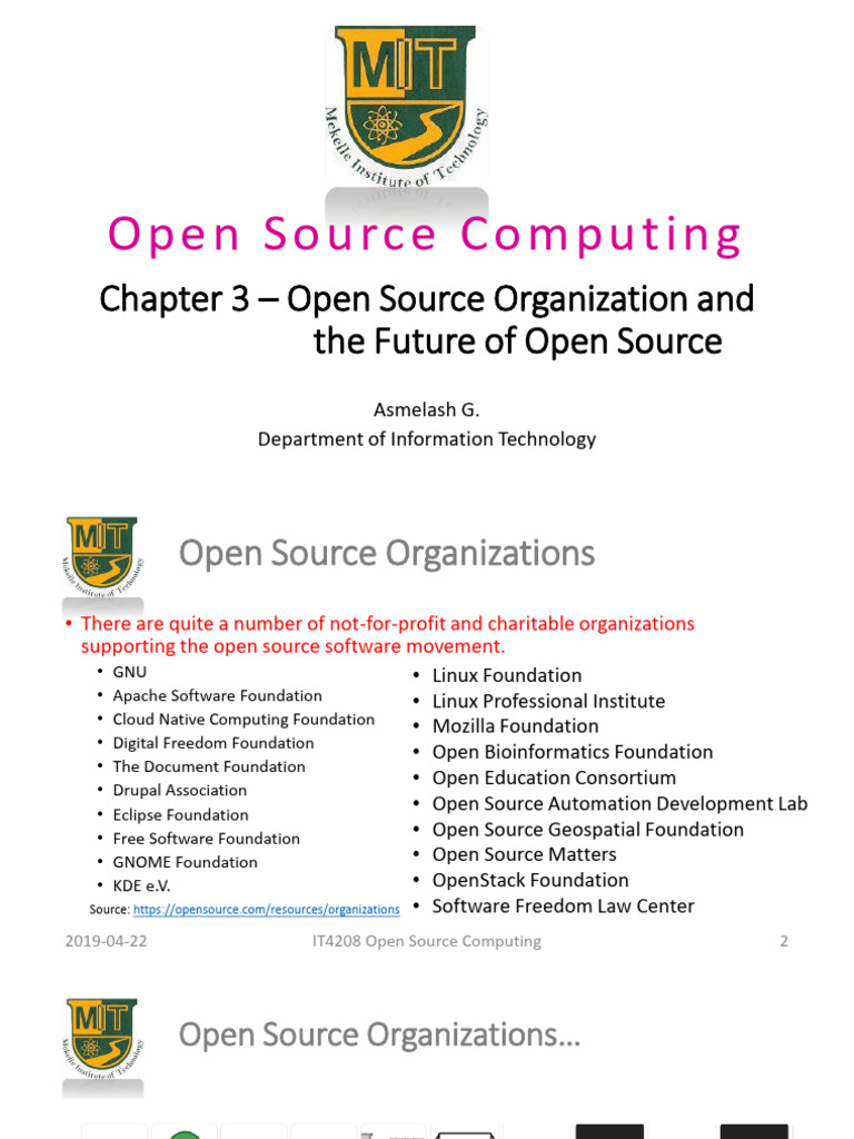 Open Source Organization and The Future of Open Source | PDF | Gnu ...