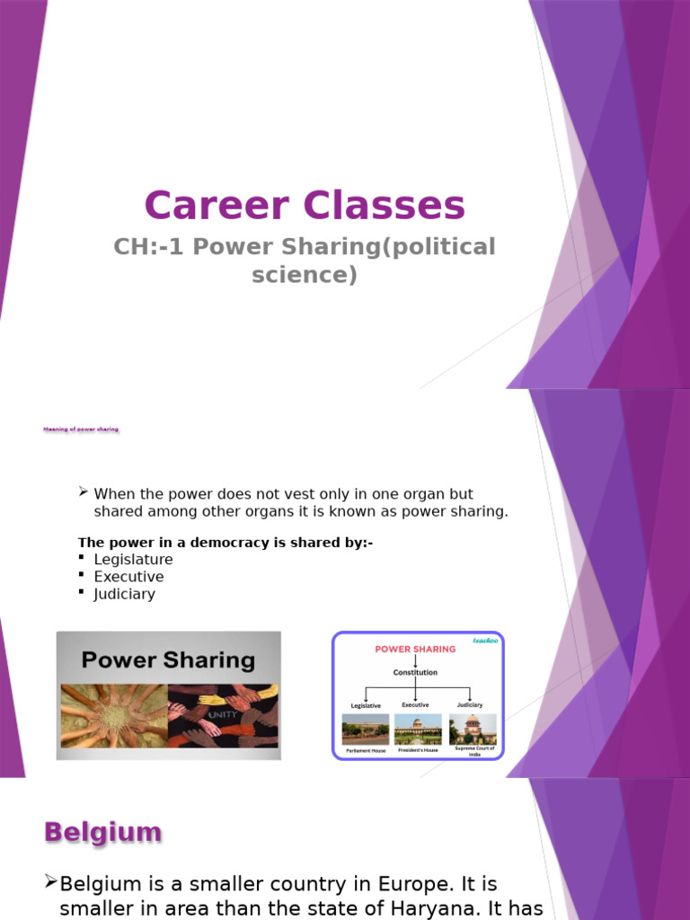 STD 10 Ch1 Power Sharing | PDF | Belgium | Sri Lanka