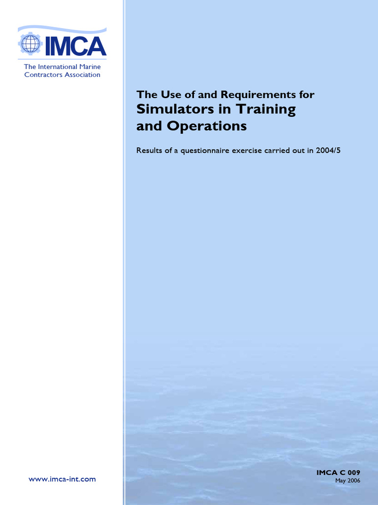 IMCAC009 (Simulators in Training and Operations) | PDF | Simulation ...