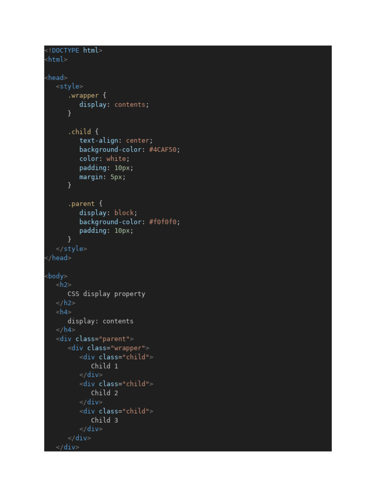 Understanding CSS Display Property | PDF