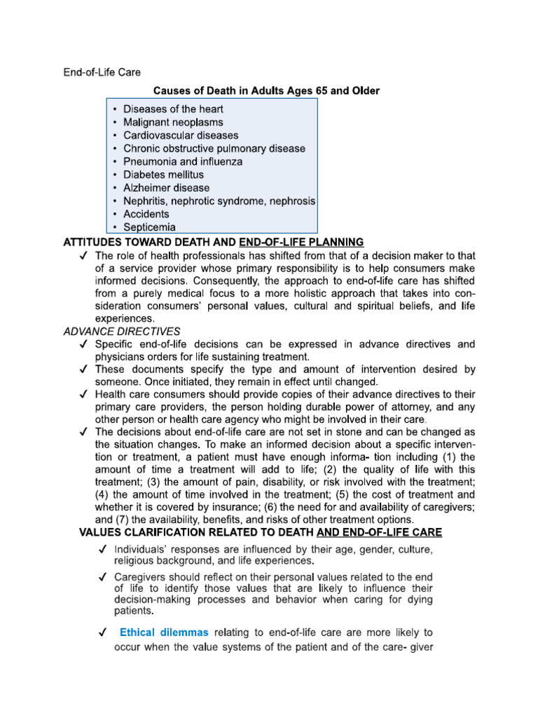 End of Life Care | PDF