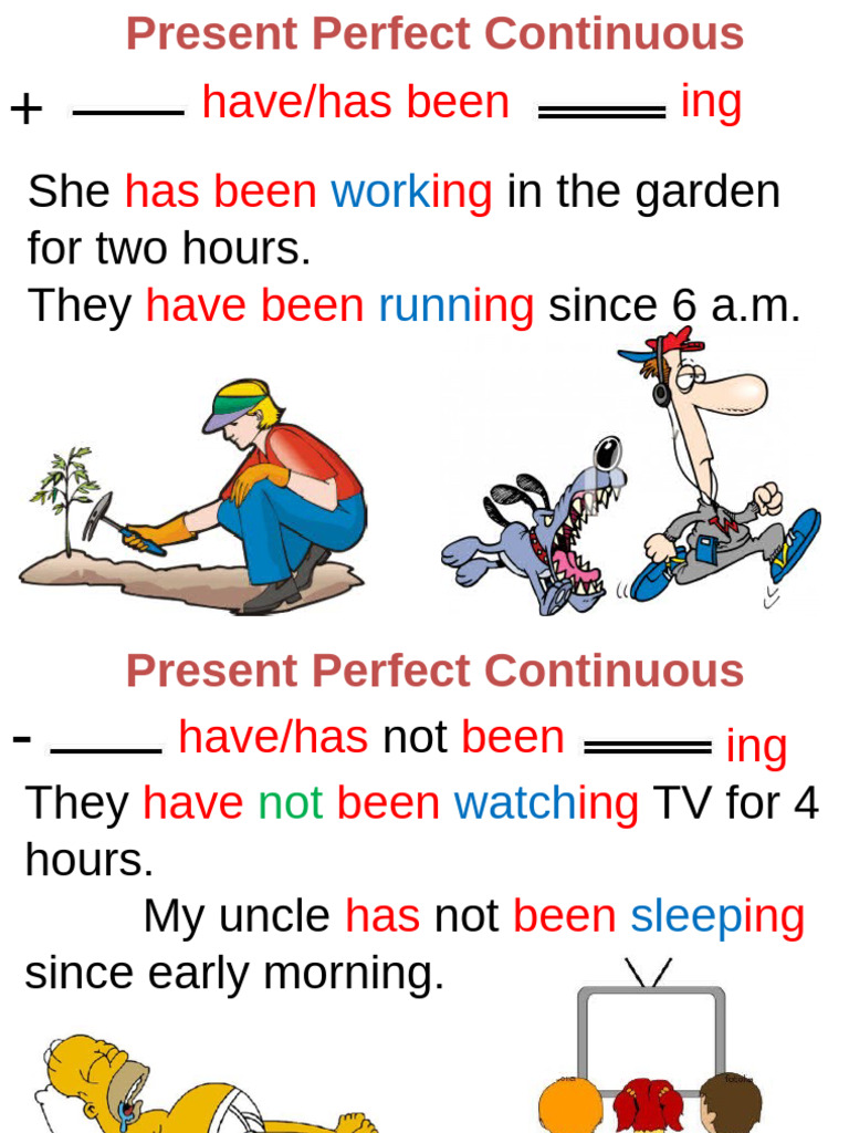 Present Perfect Continuous Explained | PDF