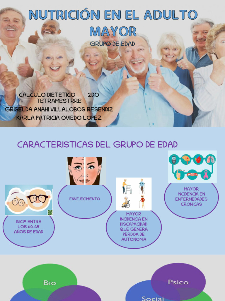 Nutrición en El Adulto Mayor | PDF | Alimentos | Vitamina