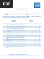 Escala de Tampa para Kinesiofobia | PDF | Dolor | Medicina CLINICA