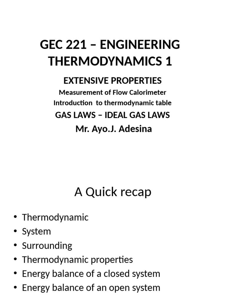Thermodynamic Properties and Flow Calorimetry | PDF | Enthalpy ...