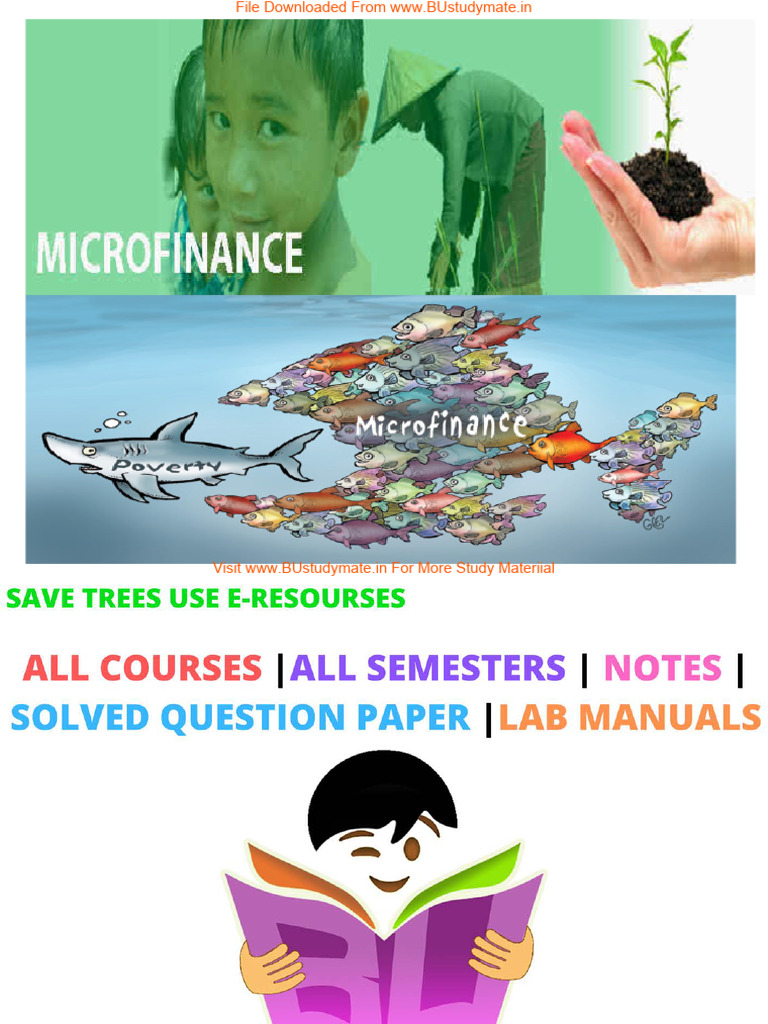 Understanding Microfinance and SHGs | PDF | Loans | Credit Card