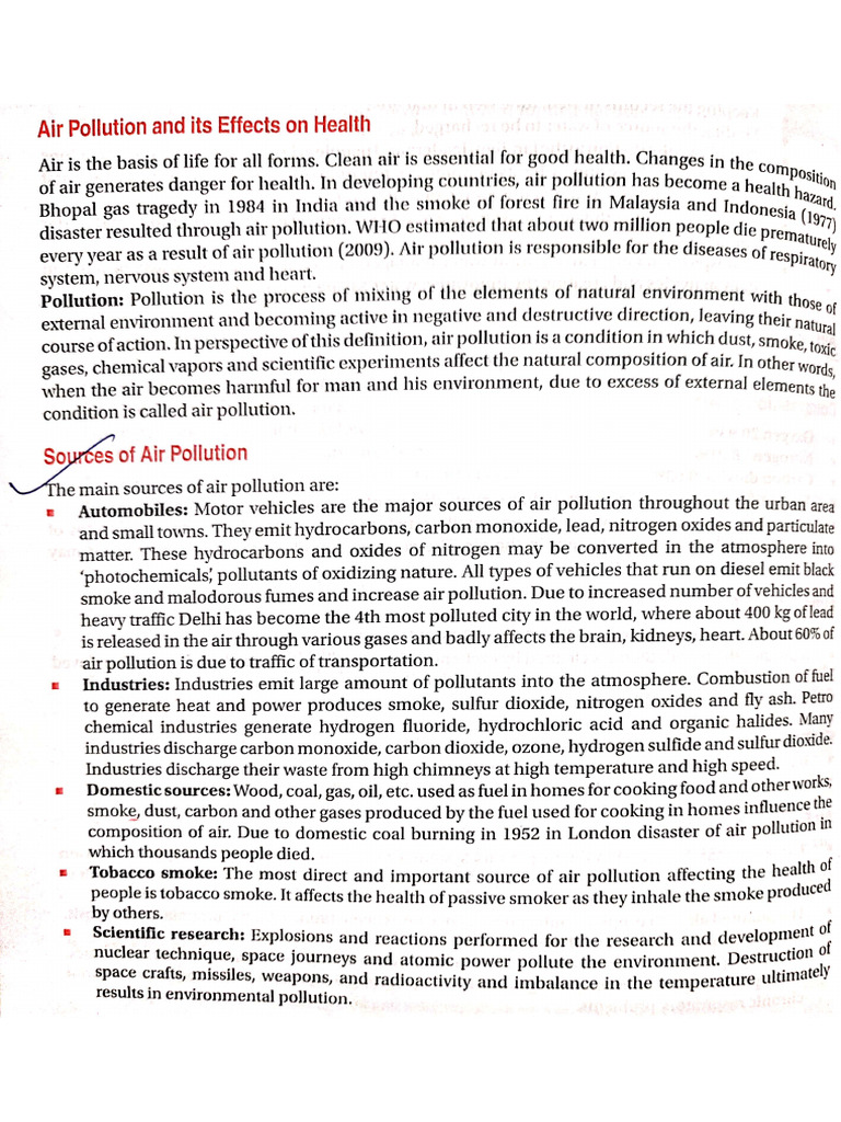 Air Pollution | PDF