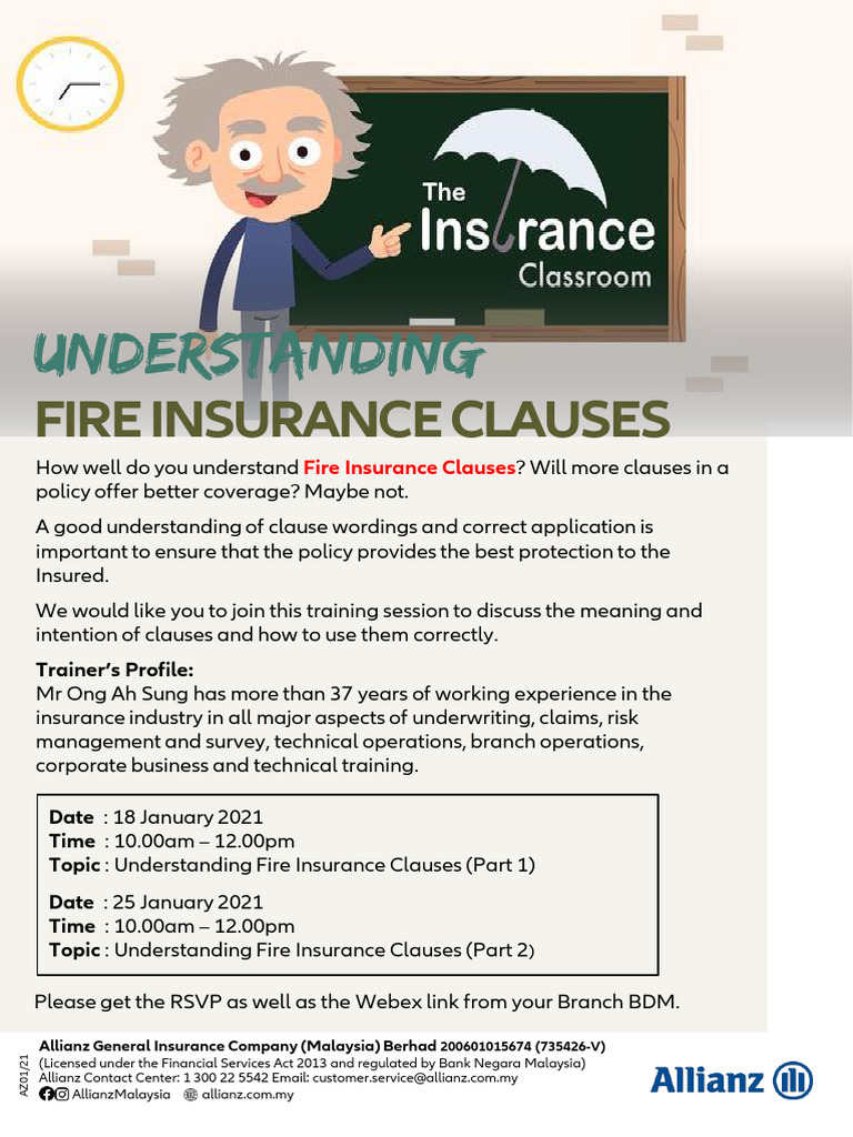 Fire Insurance Training - Eflyer - Invitationm | PDF