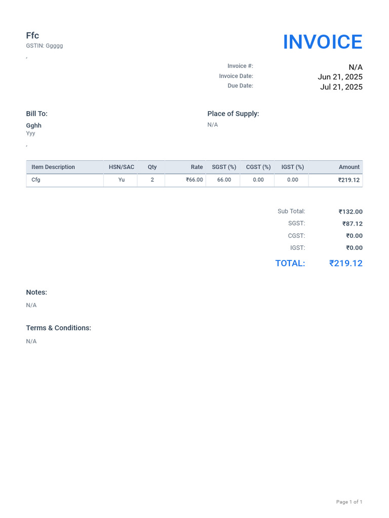 Invoice 000 | PDF