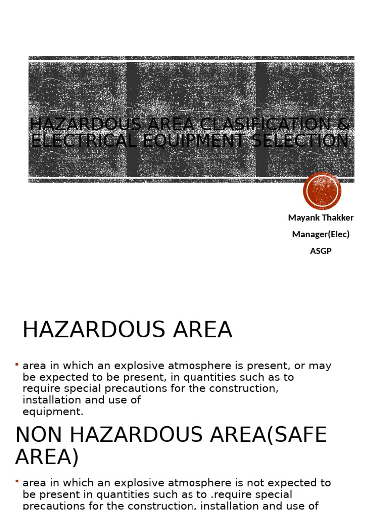 Hazardous Area Classification Guide | PDF | Electric Motor | Insulator ...