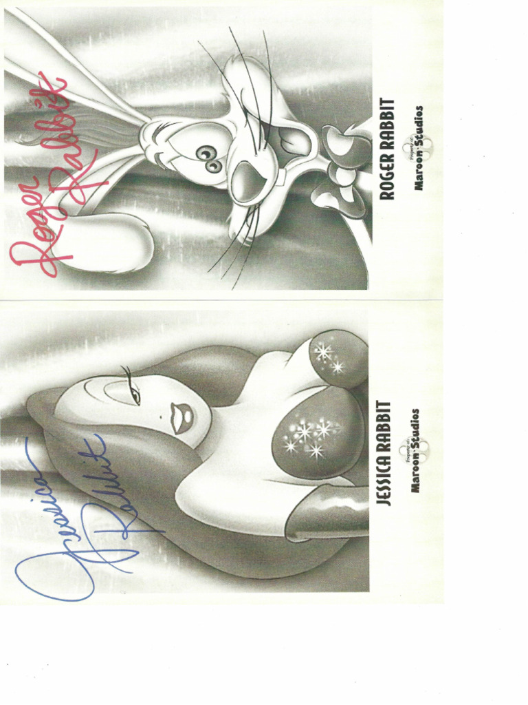 Roger & Jessica Rabbits Signature | PDF