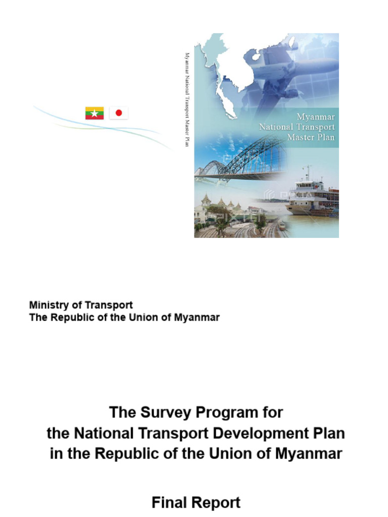Myanmar Transport Development Plan | PDF | Transport | Economic Growth