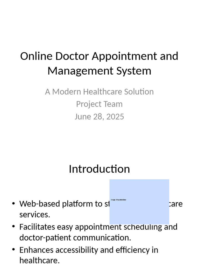 Online Doctor Appointment System | PDF