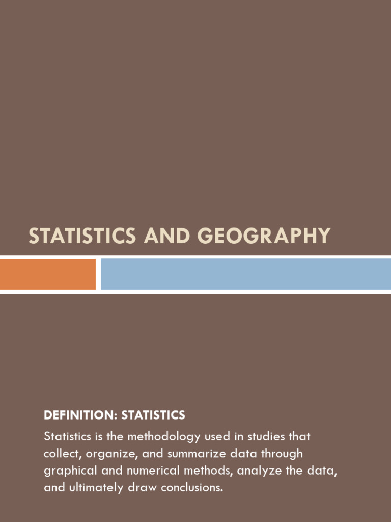 Understanding Statistics in Geography | PDF | Observational Error ...
