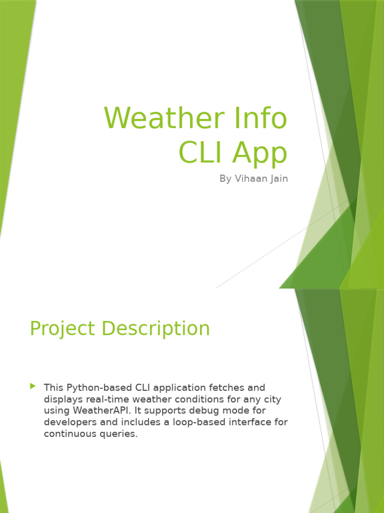 CLI Weather Info App Overview | PDF