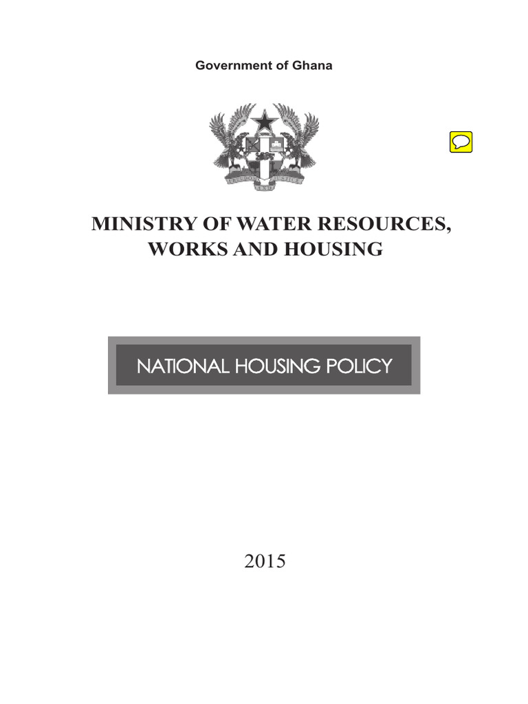 Ghana National Housing Policy 2015 | PDF | Climate Resilience ...