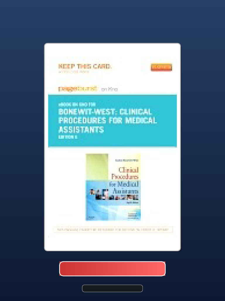 Clinical Procedures For Medical Assistants 8th Edition BonewitWest ...