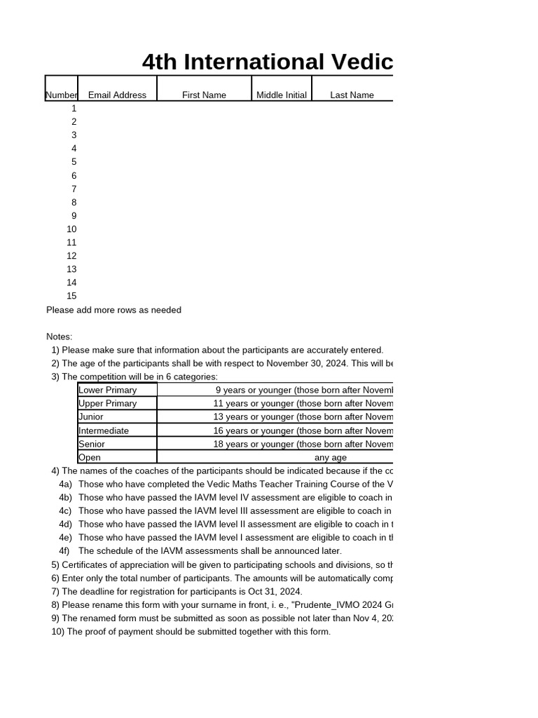 IVMO 2024 Group Registration Form Non AF | PDF