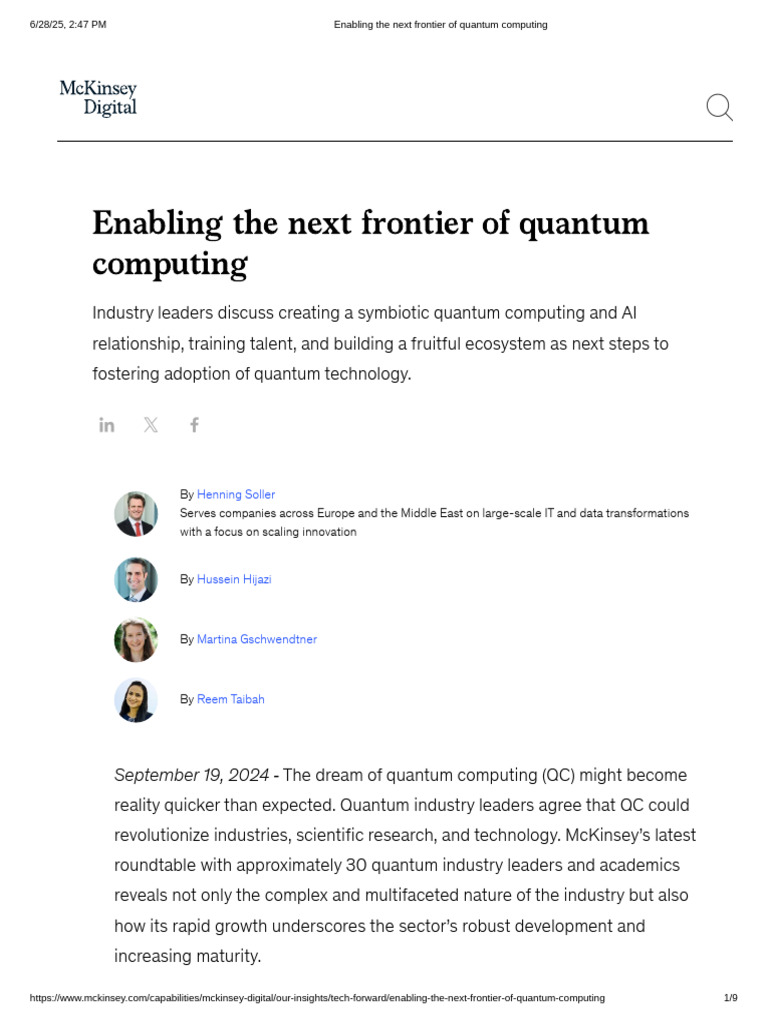 Quantum Computing and AI Synergy | PDF | Artificial Intelligence ...