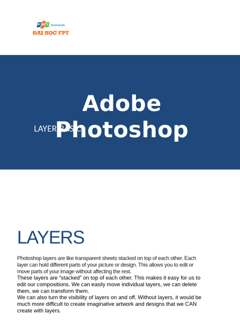 Photoshop Layer Basics Explained | PDF | Adobe Photoshop | Software