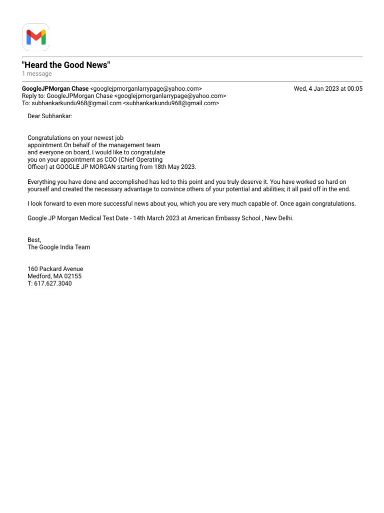 Gmail - Heard The Good News | PDF