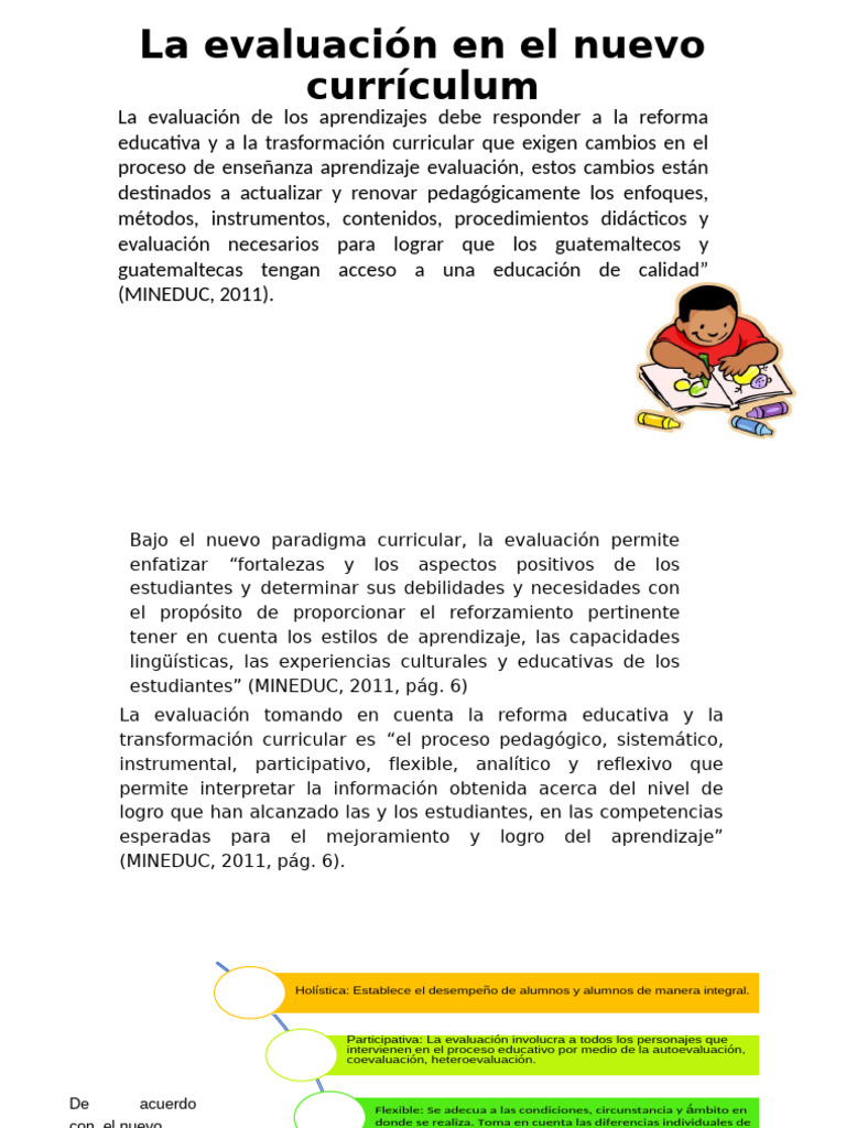 Evaluación en el Nuevo Currículum Educativo | PDF | Evaluación | Plan ...