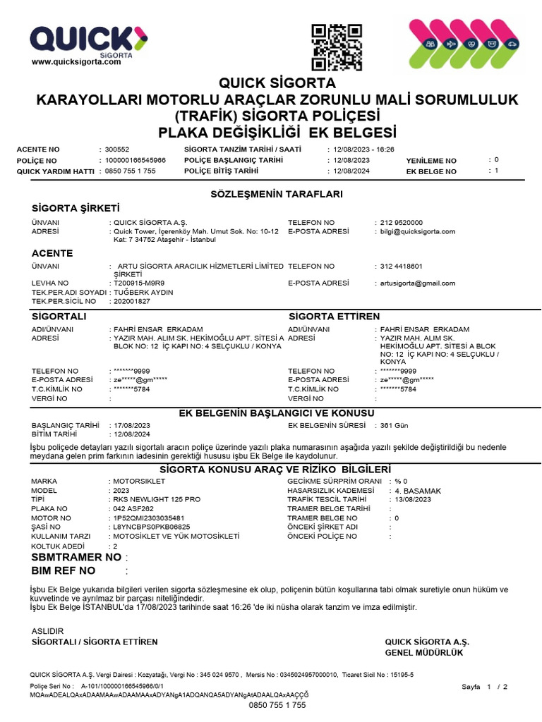 42 Asf 262 Plaka Zeyi̇l | PDF