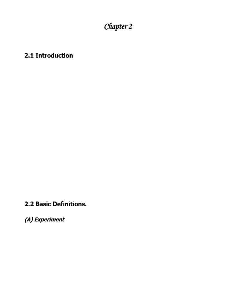 STAT102 Ch2 | PDF | Probability | Experiment