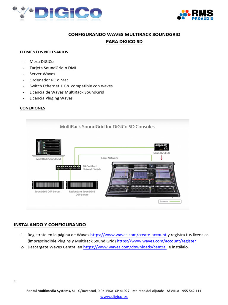NT01 Configurando MultiRack SoundGrid Con DiGiCo SDX Consoles Con ...