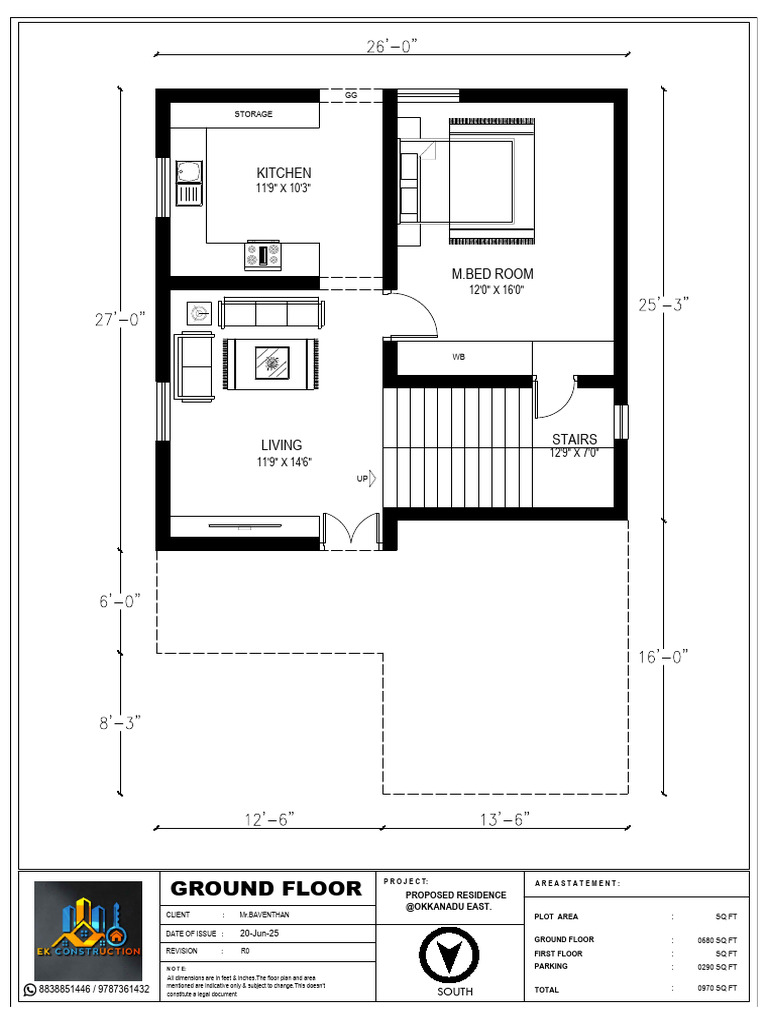 Proposed Residence Floor Plan Details | PDF