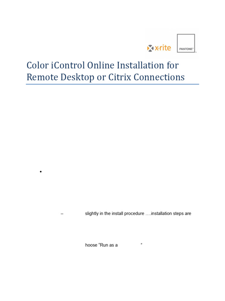 Color iControl Online Installation Guide | PDF | Microsoft Access ...