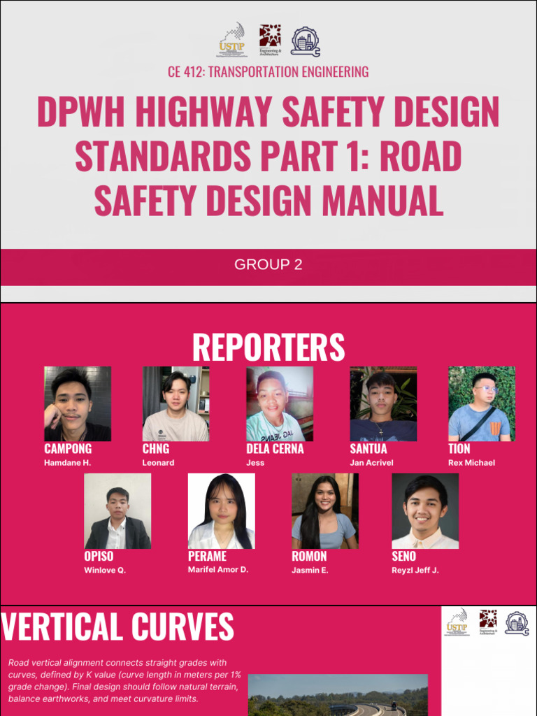DPWH Road Safety Design Standards | PDF | Traffic | Intersection (Road)