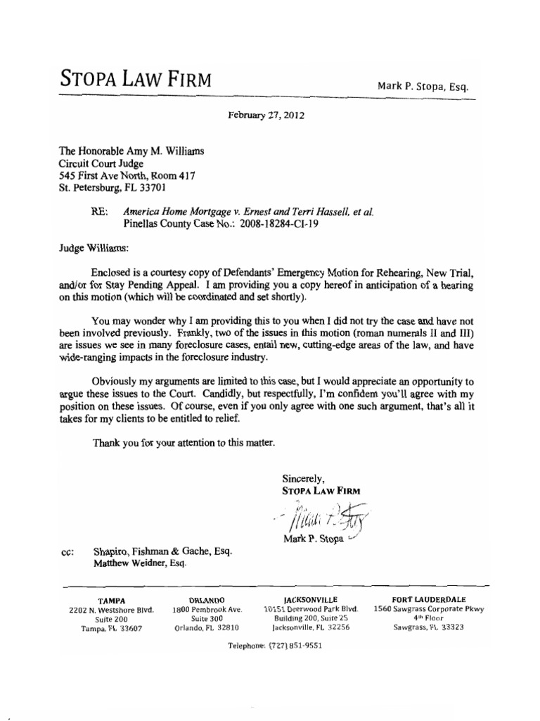 Motion For Rehearing