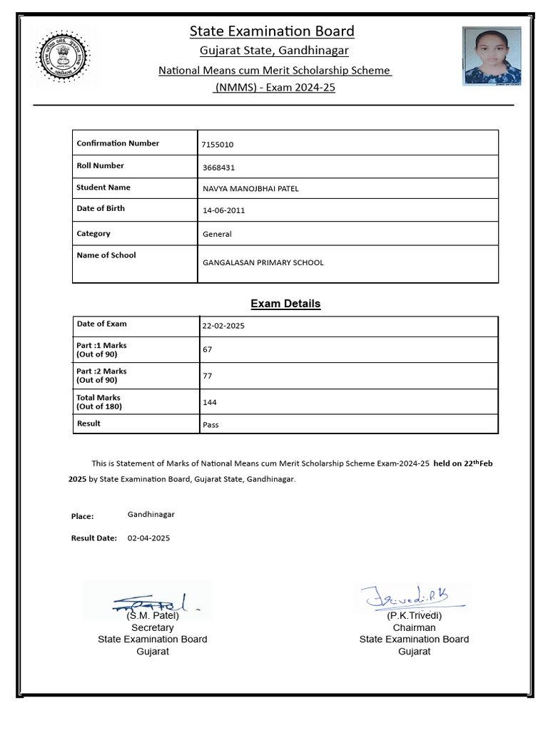 State Examinaton Board | PDF