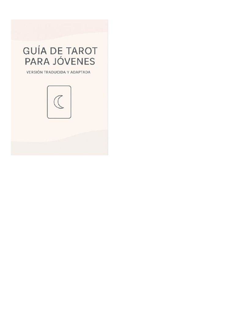 Tarot Guiado para Adolescentes | PDF | Jugando a las cartas | Tarot