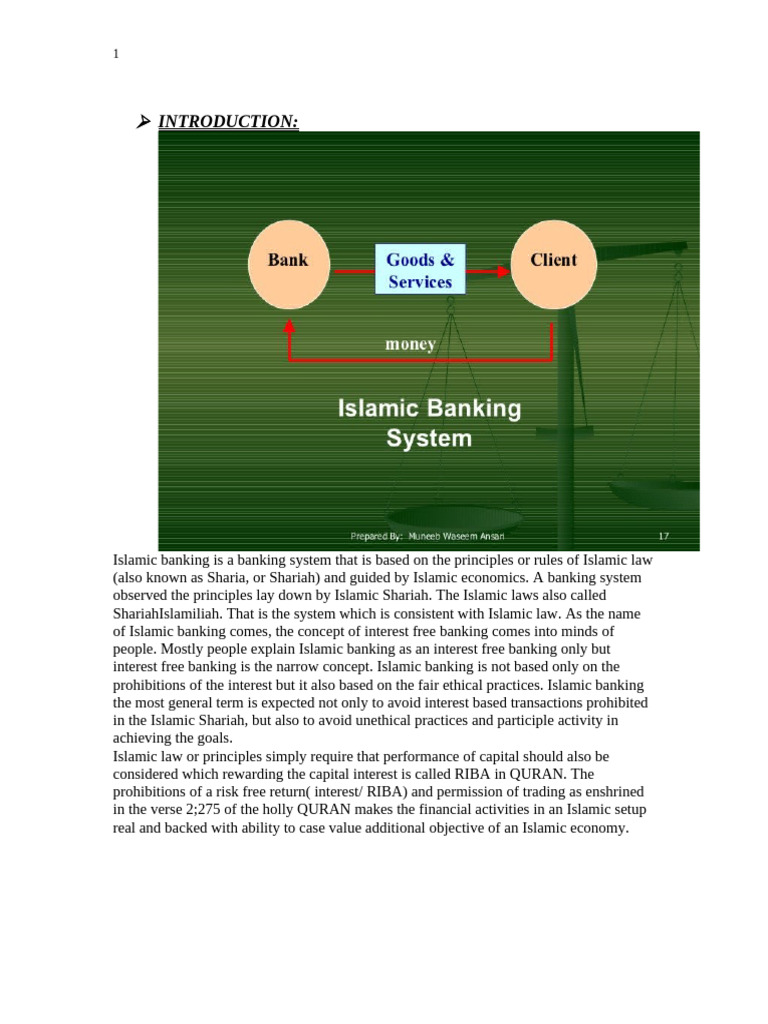 Overview of Islamic Banking Principles | PDF | Islamic Banking And ...