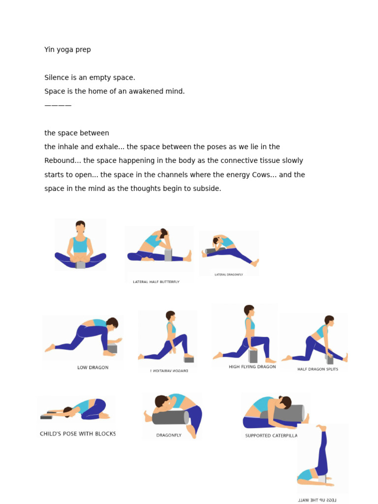 Yin Yoga Preparation Guide | PDF