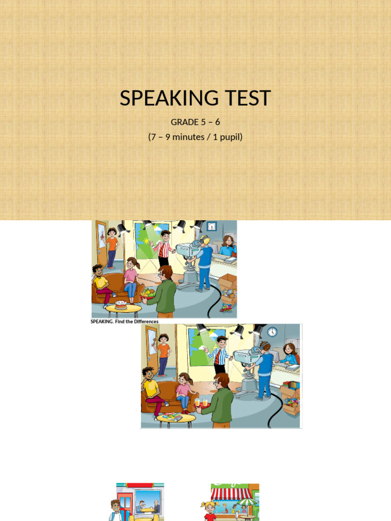 Speaking Test (Student) | PDF