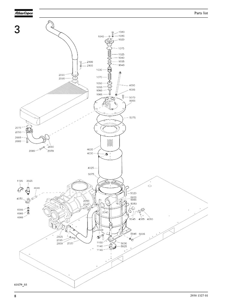Atlas Copco Ga 75 Model Air End | PDF