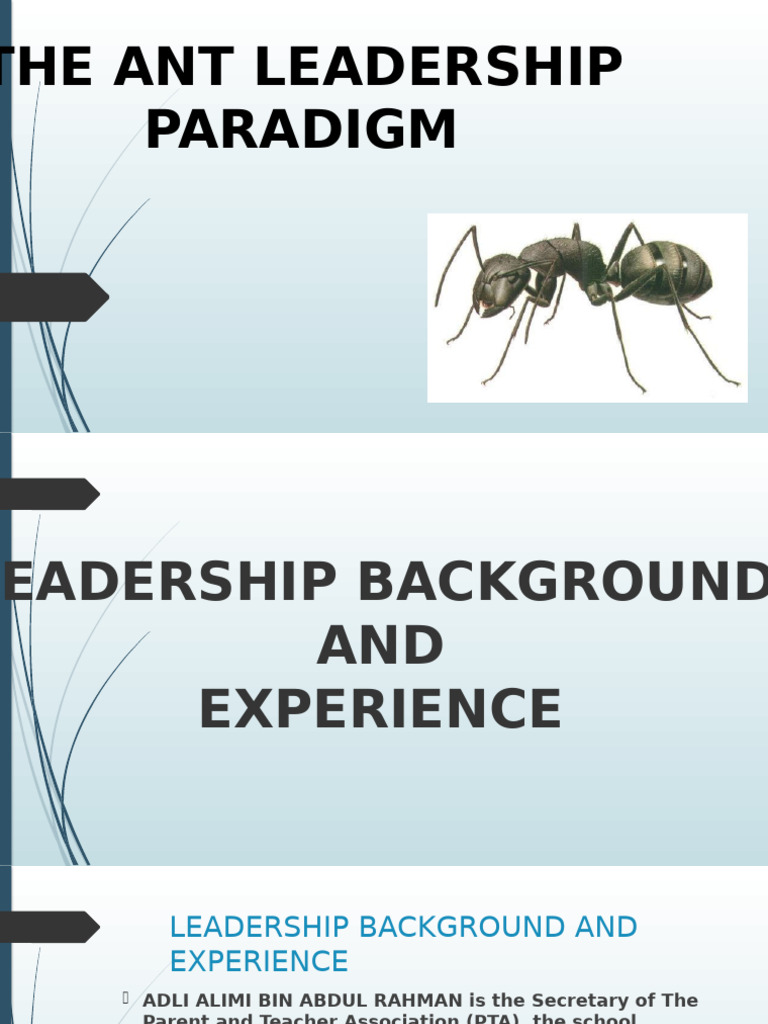 Antparadigmpresentation 140924012454 Phpapp01 | PDF | Ant | Goal