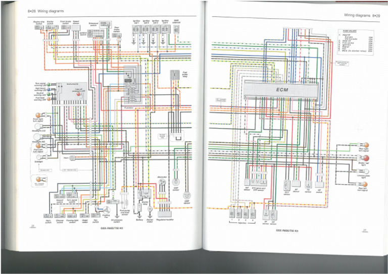 K5 GSXR 750 Wiring Diagram | PDF