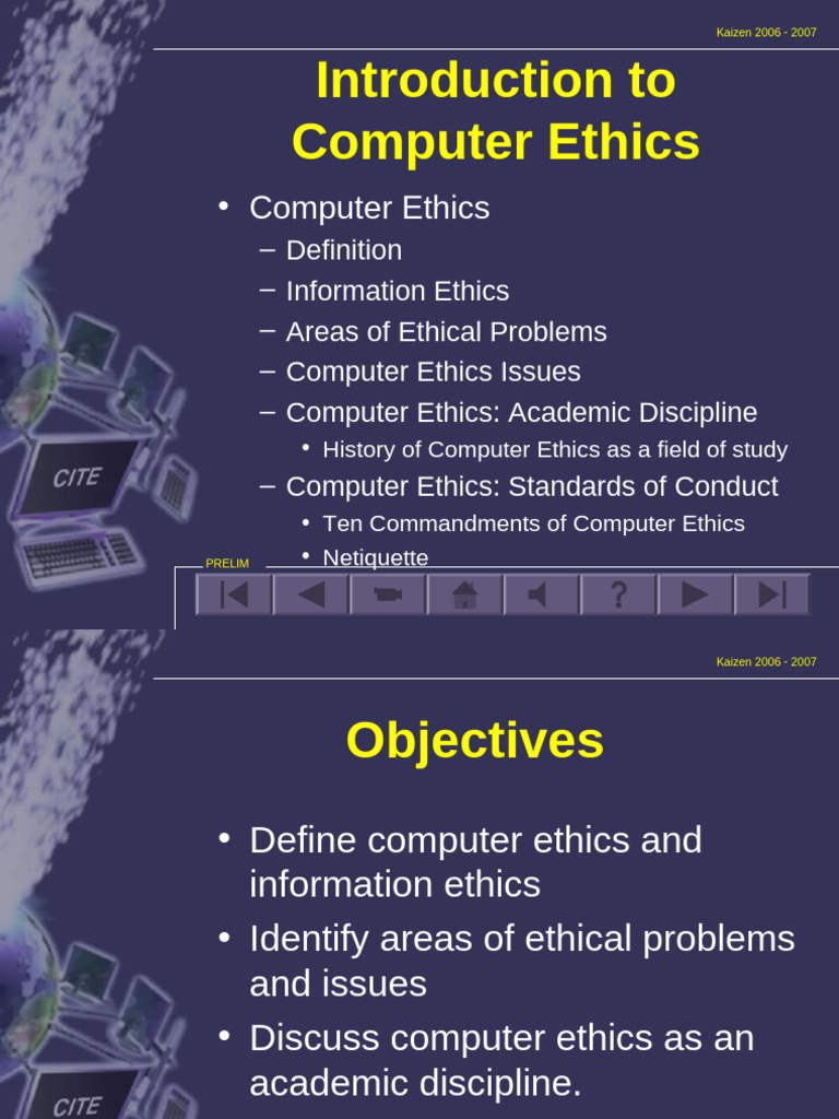 Overview of Computer Ethics Principles | PDF | Copyright Infringement ...