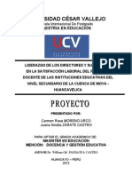 Liderazgo directivos y satisfacción docente