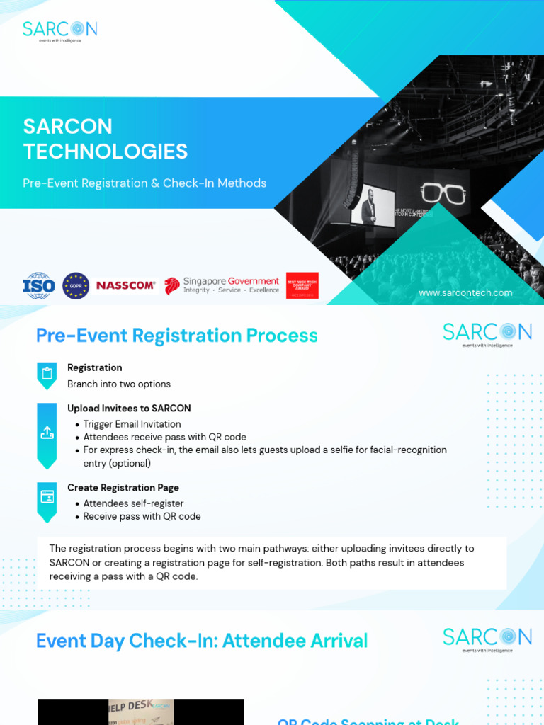 Pre-Event Registration & Check-In Methods | PDF