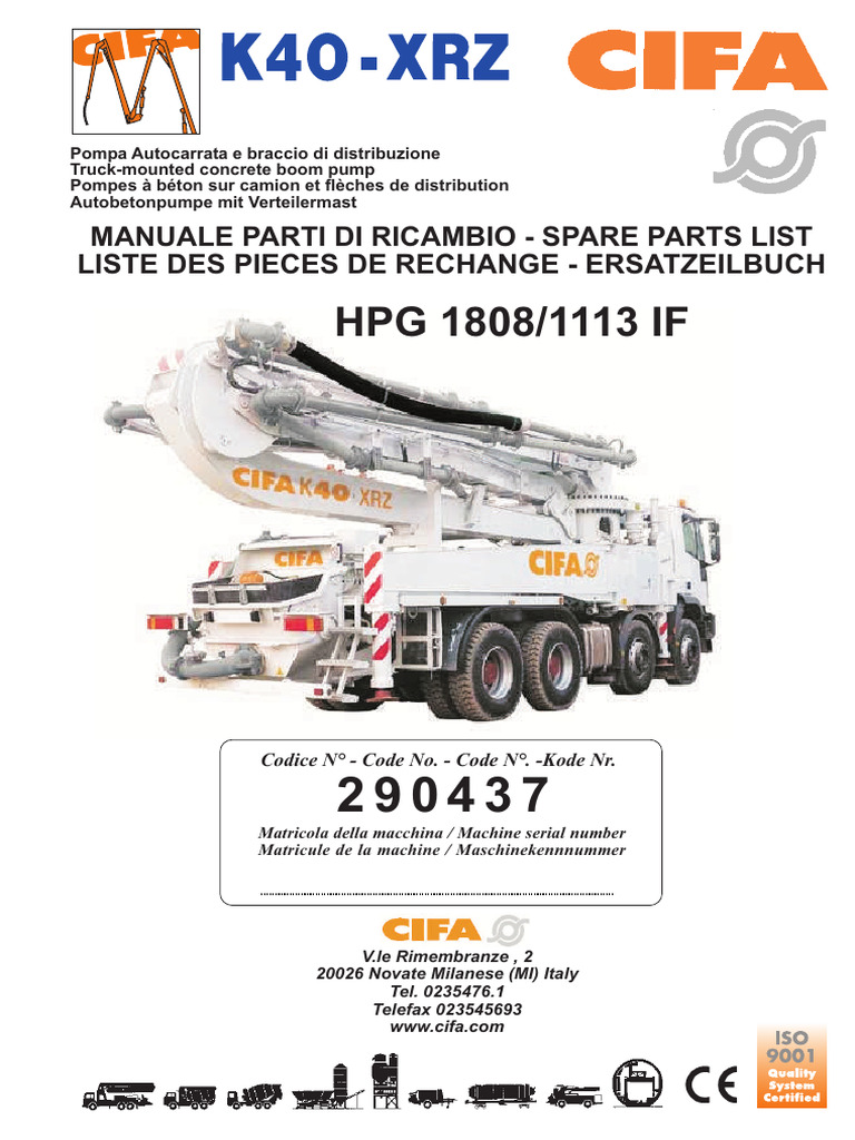Spare Parts Ordering Guide CIFA | PDF