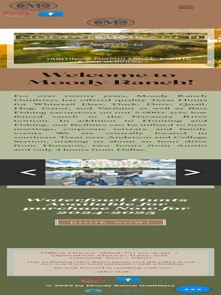 Moody Ranch: Texas Hunting & Events | PDF