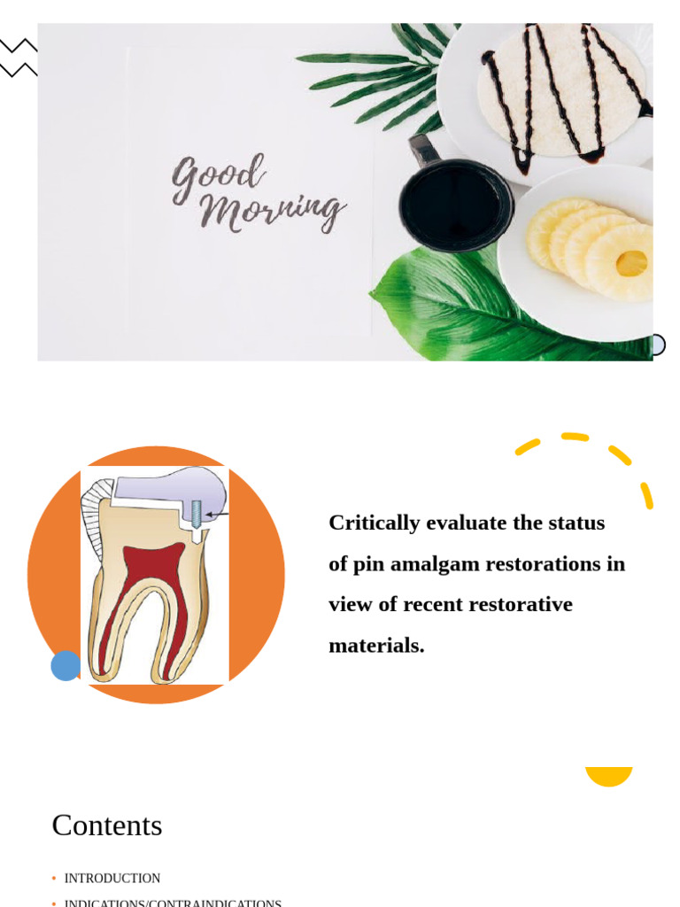 Evaluating Pin Amalgam Restorations | PDF | Dental Composite | Dental ...